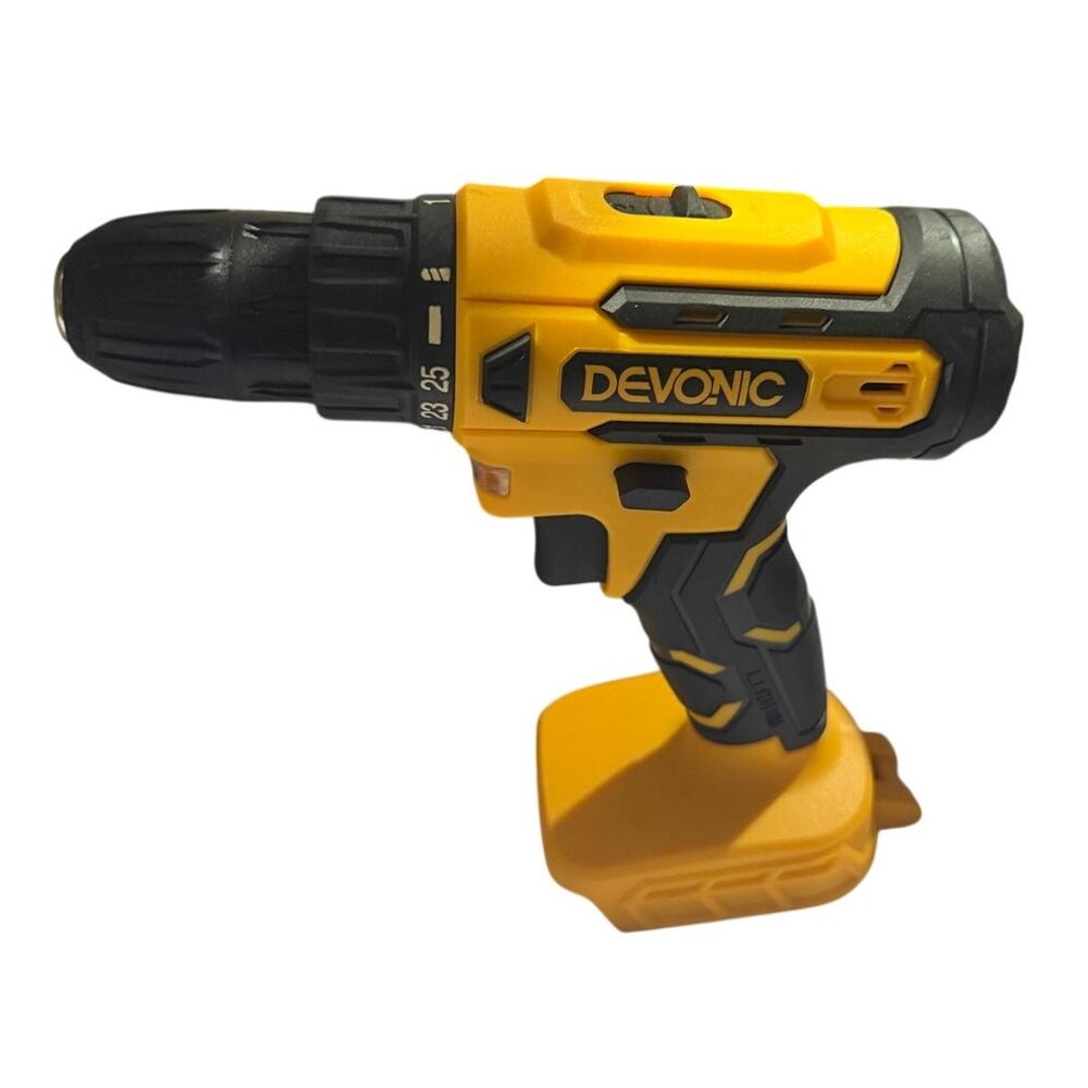 DEVONIC 20V Cordless Drill Driver Kit Battery Charger Bits Tool Set Bag